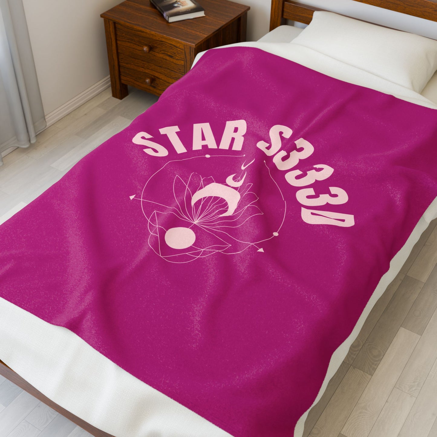 Velveteen Plush Blanket STAR S333D Design