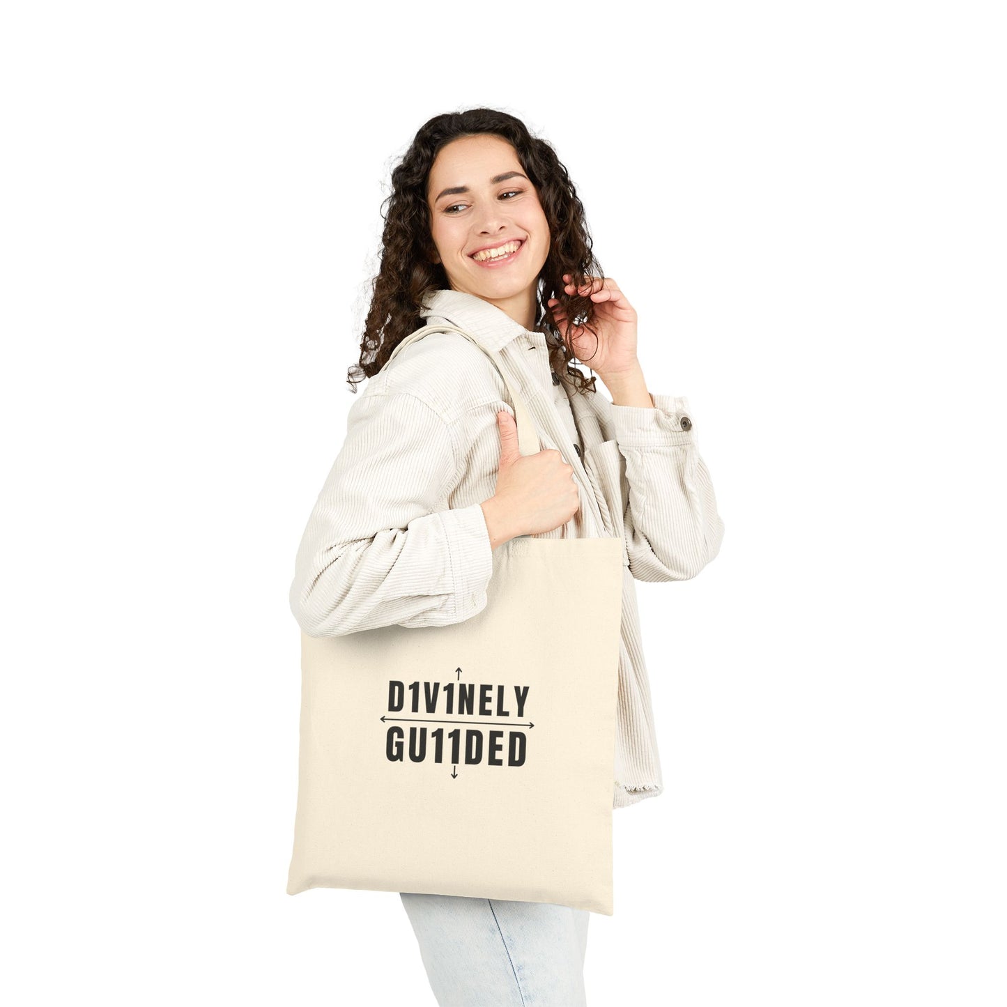 D1V1NELY GU11DED Canvas Tote Bag