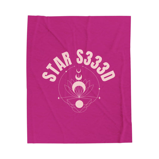 Velveteen Plush Blanket STAR S333D Design