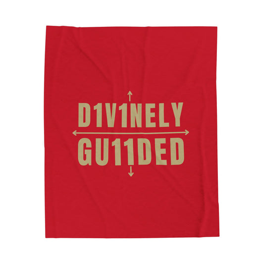Velveteen Plush Blanket D1V1NELY GU11DED Design